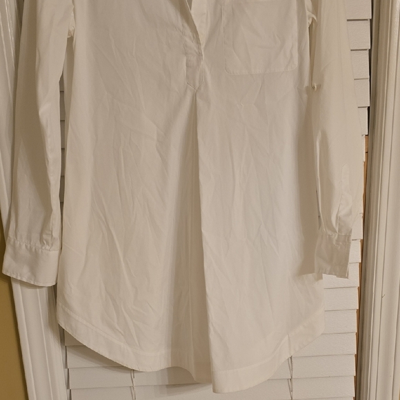 Lafayette 148 New York White Notched Collar Mini Dress Maternity - Picture 4 of 15